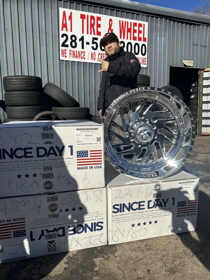 4 New 24x12 AMERICAN FORCE  KASH W/35125024 6x139 For GMC CHEVY RAM TRUCKS - Image 3 of 4