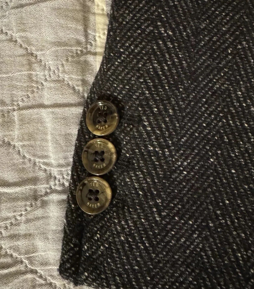 Ted Baker London Men’s Peacoat Size 4 (Large) Charcoal Gray - Image 3 of 4