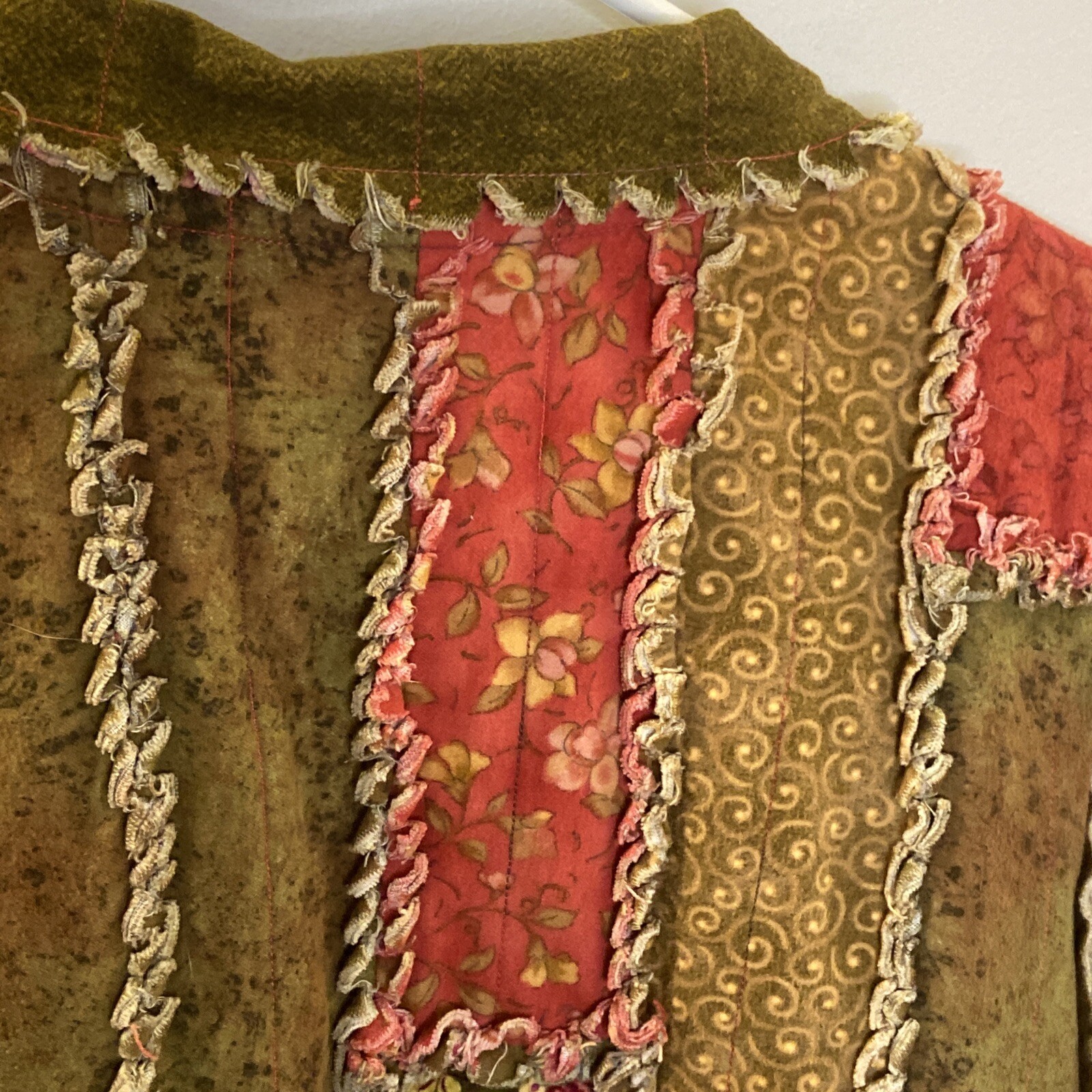 Handmade Patchwork Reversible Jacket No size will… - image 4