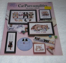 American School of Needlework - Cross Stitch Booklet - Cat Purr-sonalities