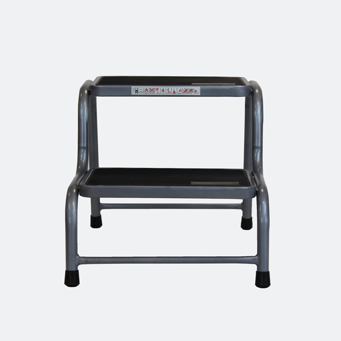 Caravan Double Step Non Slip Heavy Duty Stool Lightweight Motorhome Camper Black