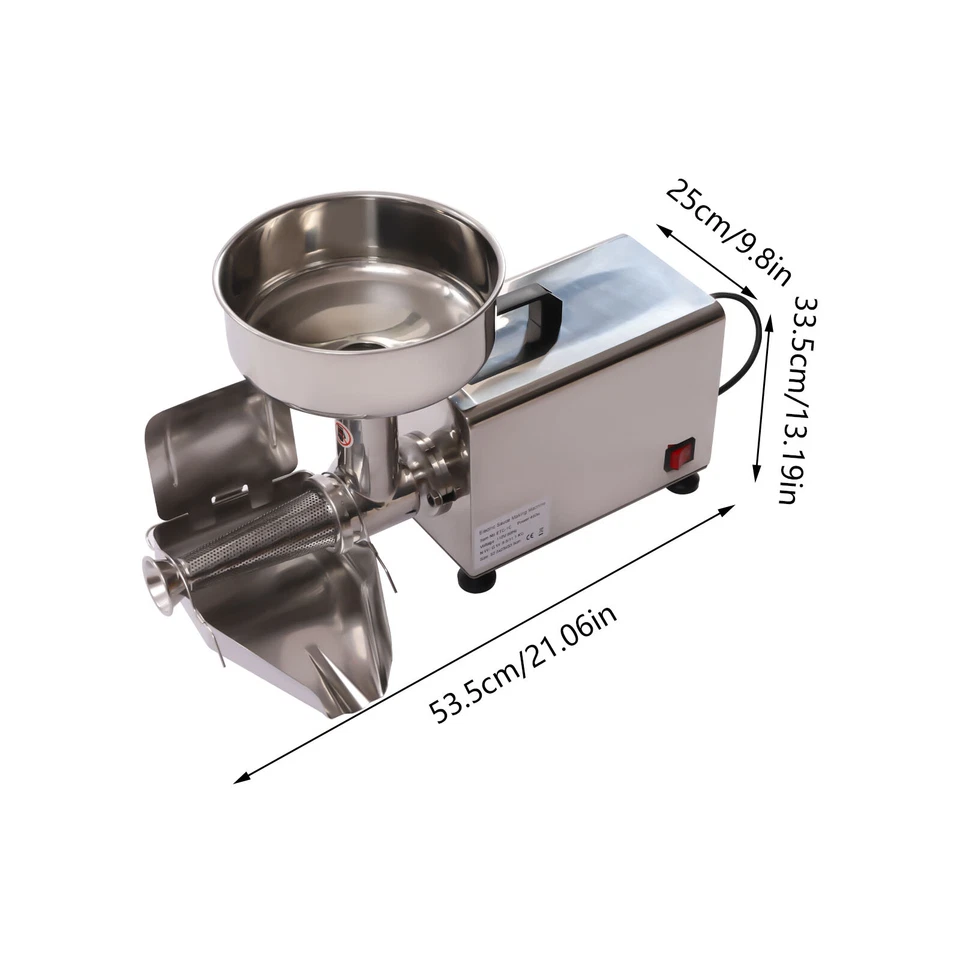 450W 110V Electric Stainless Tomato Strainer Tomato Press Sauce Maker Machine US - Image 2 of 4