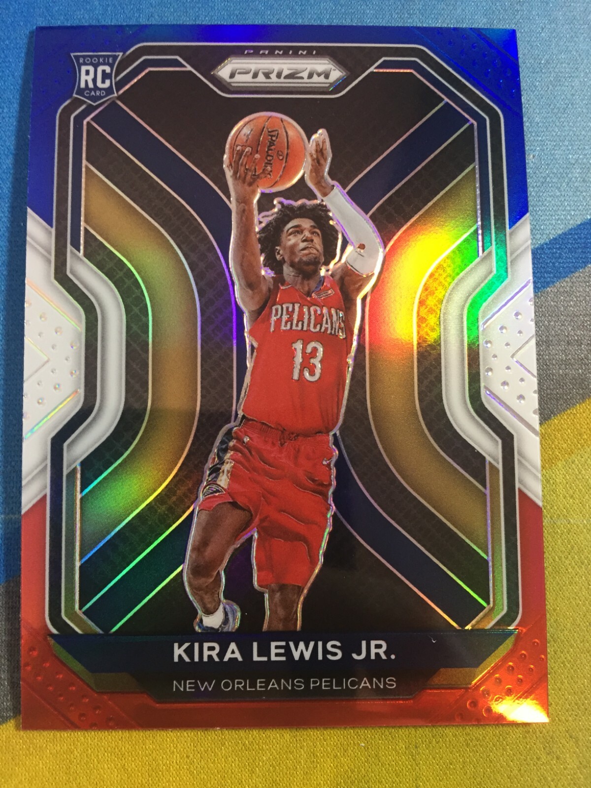 2020-21 Prizm Basketball KIRA LEWIS JR. Pelicans Rookie Red White Blue #272