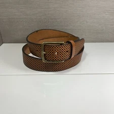 Will Leather Goods Belt Men 36 Brown Leather 60791 Handcrafted Turkey