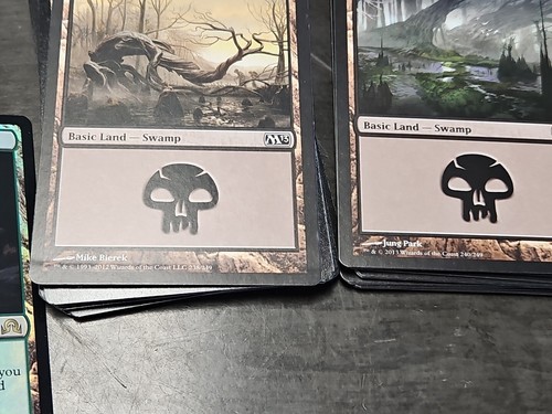 HUGE Lot x2100+ Magic The Gathering MTG Card Foil Commons Uncommons MOSTLY LANDS - Picture 4 of 19