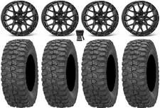 ITP Hurricane 15" Wheels Black 32" Rock-A-Billy Tires Can-Am Maverick X3