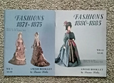 2 The WISH BOOKLET DOLL FASHIONS Patterns by Susan Sirkis 11-13" doll