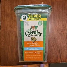 Greenies Feline Natural Dental Care Cat Treats 21 oz Tub