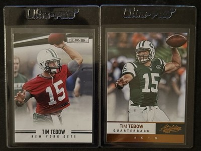 2012 Panini Absolute Rookie & Stars Tim Tebow 2 Card Lot New York Jets
