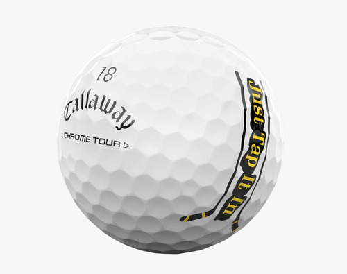 Callaway Chrome Tour HAPPY GILMORE "Just Tap It In" Golf Balls Limited - Picture 3 of 4