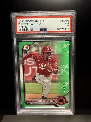 2022 Bowman Draft - Elly De La Cruz #BD-80 Green /99 (RC)