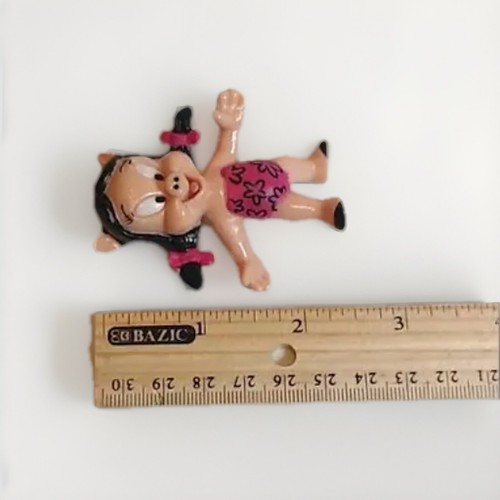 McDonald’s Looney Tunes Toys - Taz & Petunia Pig Caveman Figures 1991 - Picture 13 of 13