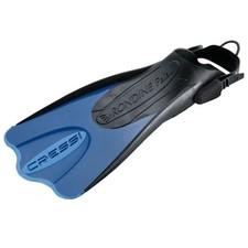 Used Cressi Palau Saf Open Heel Fins - Blue - Small / Medium