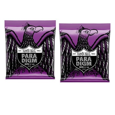 2 PACK Ernie Ball 2020 Paradigm Power Slinky Electric Guitar Strings, 11-48