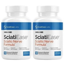 SciatiEase Sciatic Nerve Health Support Supplement - Nerve Support Formula 2pack