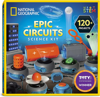 National Geographic Circuit Maker Kit - 120 Electronic Projects Set with Circuit
