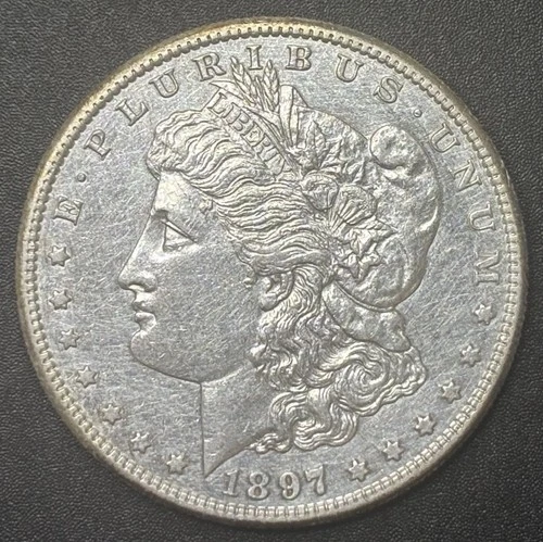 1897-S Morgan Dollar US $1 Coin 90% Silver Better Date Choice AU Nice