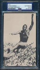 Jesse Owens Olympic Runner Signed/Inscribed 3.5x5.5 Cut Photo PSA/DNA 203478