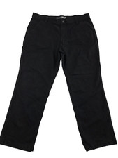 Carhartt Mens Relaxed Fit Canvas Rugged Flex Pants Black Size 40X30 Workwear