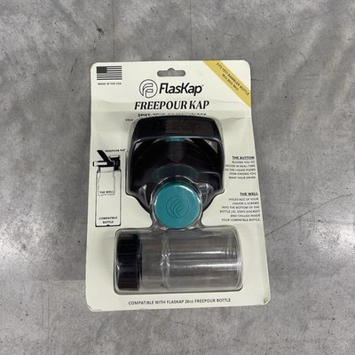 FlasKap FreePour Kap And 6oz Well System Compatible With Yeti Rambler Bottle New