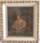 Vintage Ballerina Print Lithograph by Sophie Framed Art Ornate Frame #2 — photo 1