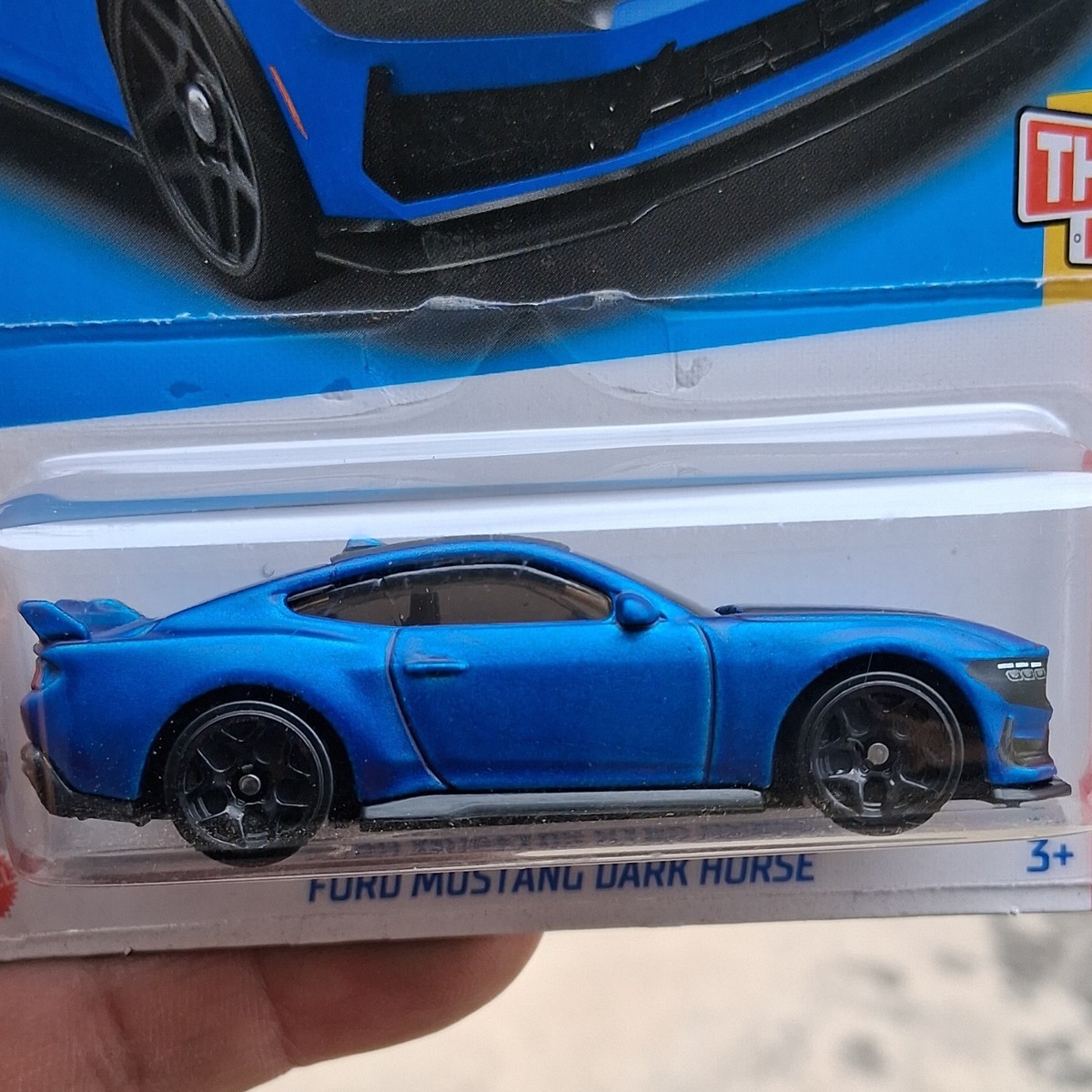 Hot Wheels Ford Mustang Dark Horse 1:64 Blue Black Diecast Car for