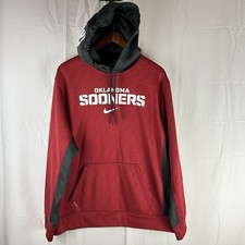 Oklahoma Sooners Nike Therma-Fit OU Large Red Pullover Hoodie 27630X-OK1