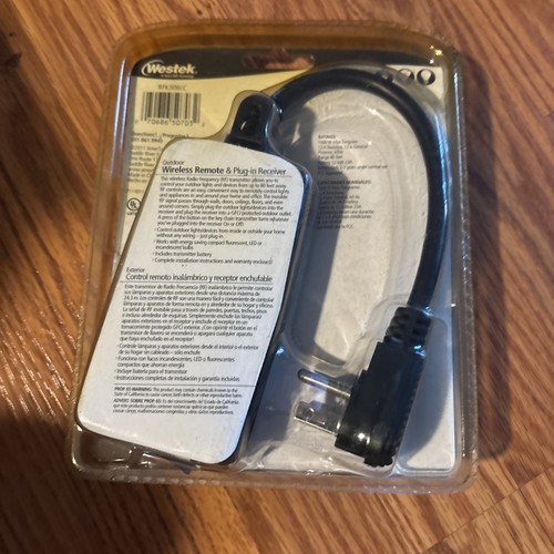 Westek Plug-in Receiver Kit with Wireless Remote Keychain Black RFK306LC NEW NOS - Picture 6 of 9