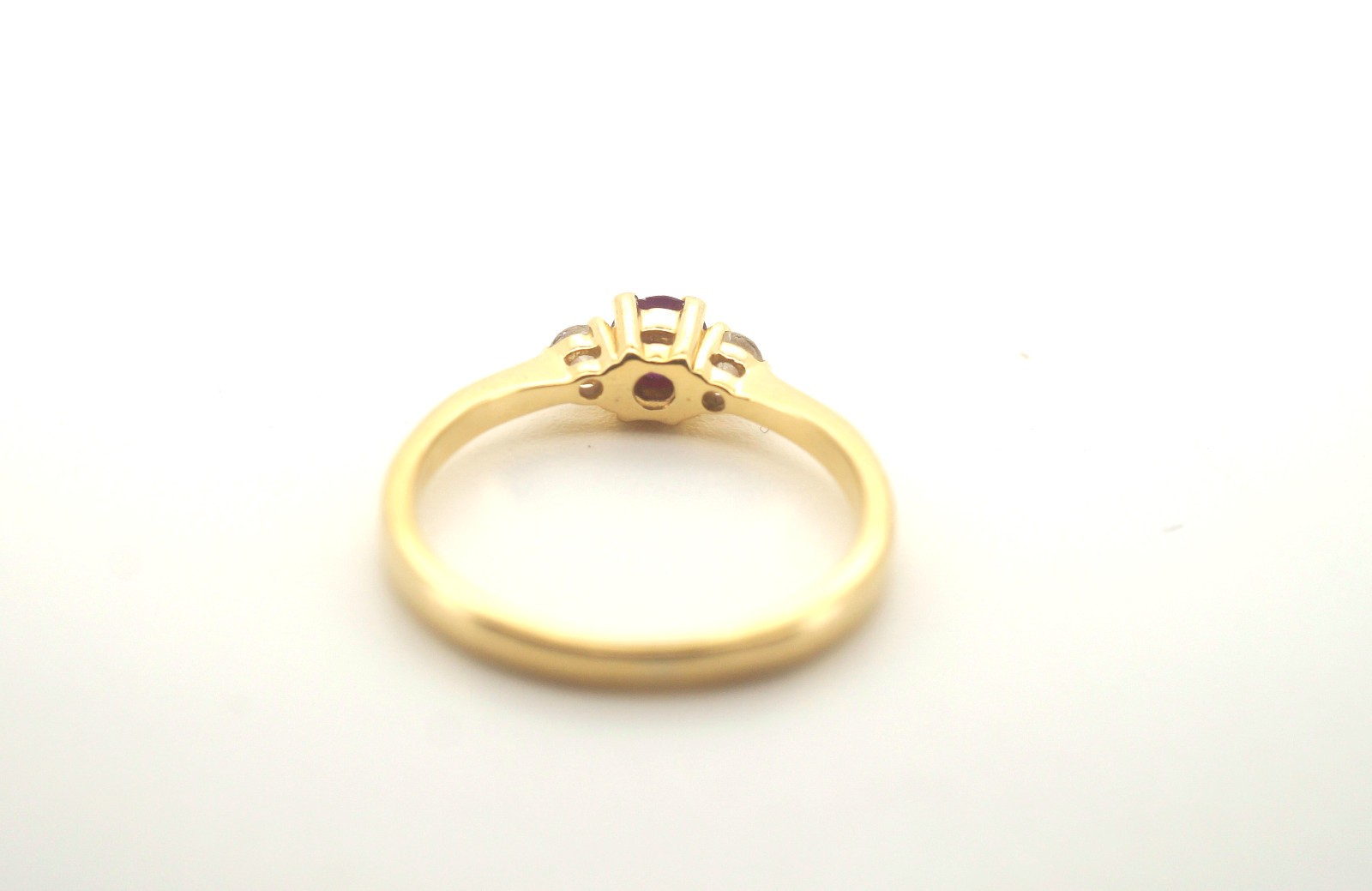 Ladies 18CT Solid Yellow Gold Ruby Ring (Size K) … - image 5