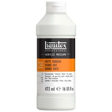 Liquitex 5216 Professional Matte Varnish, 473 ml , White