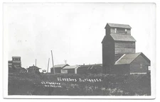 Rutland South Dakota Grain Elevators RPPC Photo Postcard