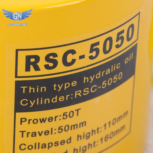 50 Ton Solid Hydraulic Ram Cylinder Jack 2" 50 mm Stroke Single Acting Pump - Picture 9 of 12