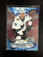 2021-22 Upper Deck Ice Red #196 Lane Pederson #D/399 - Sharks Flyers Phantoms