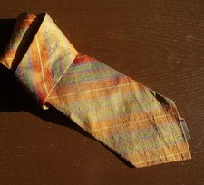 Krawatte, Indische Wildseide, handgesponnen und handgewebt,  neuwertig