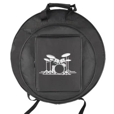 Cymbal Gig Bag 22" with Carry Handle Durable Straps Double Pockets