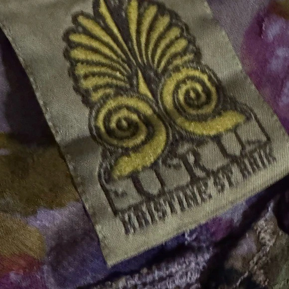 Uru Kristine St Rrik Art to Wear Floral Pant & Top Set Vintage Boho Lagenlook - Image 2 of 4