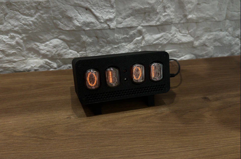 NIXIE часы в-12 с трубками 4 цифры + светодиодный RGB подсветки + мини USB-кабель - Изображение 4 из 4
