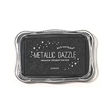 Metallic Ink Pads for Rubber Stamps, Washable Stamp Ink Pad, Ink Pads for Sta...