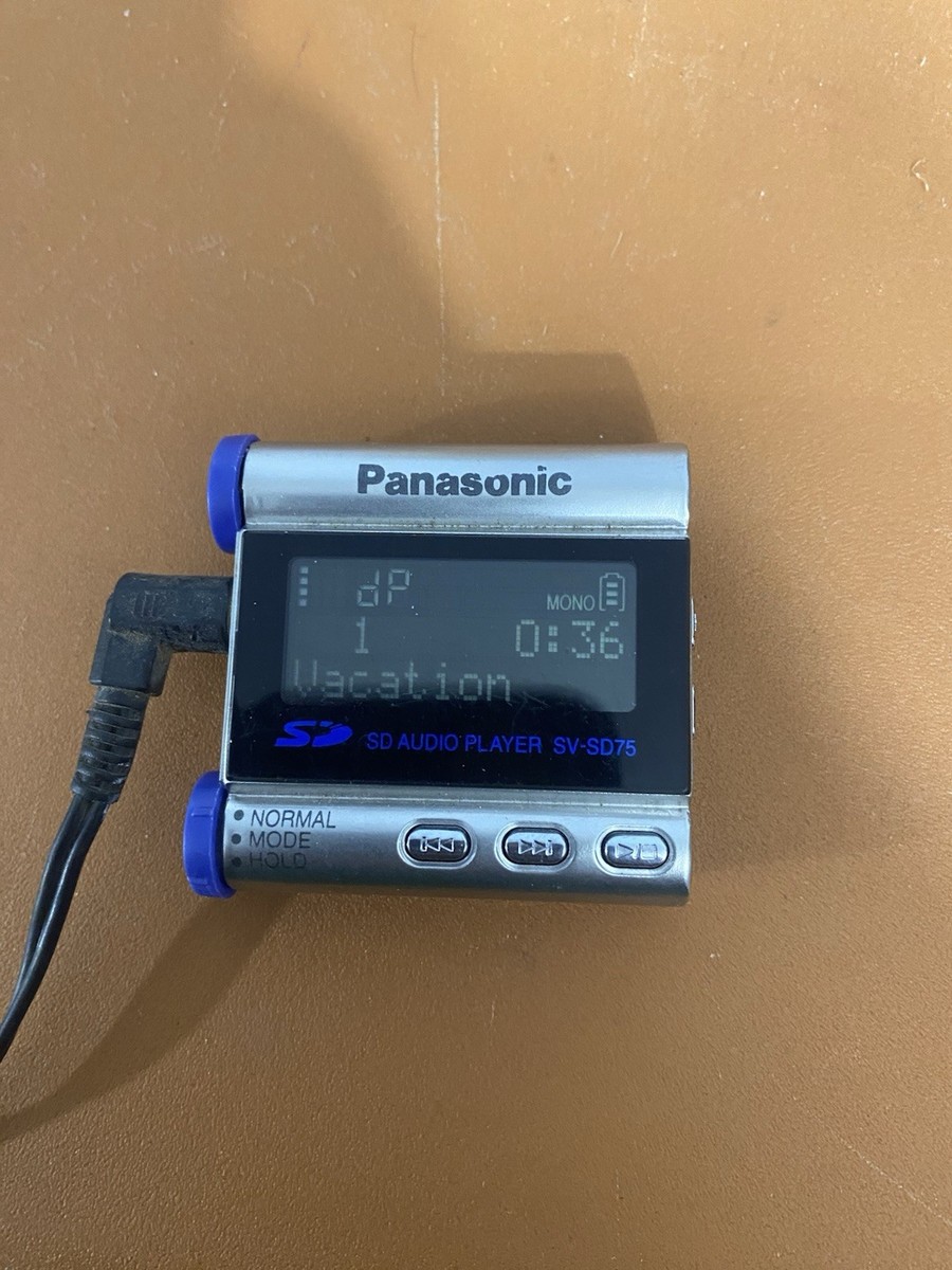 ORIGINAL Panasonic SV-SD75 MP3 Player Vintage AUDIO PLAYER. | eBay