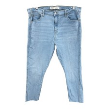 Signature Levi Strauss Jeans Women High Rise Skinny Heritage Denim Capri Size 20