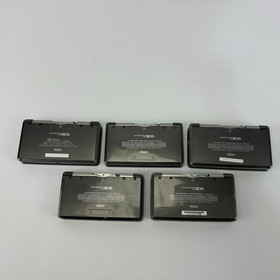 Lot of 5 Broken Nintendo 3DS Handheld Consoles Only As-Is for Parts/Repair