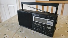 Sony ICF-M50RDS Portable Clock Radio with RDS FM MW LW Vintage