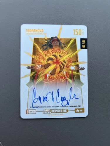 Cynthia Cooper-Dyke BFA-112 Auto /50 Fire Bo Jackson Battle Arena 2025 Rare SP