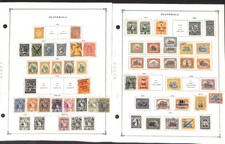 Guatemala Stamp Collection on 50 Scott International Pages, 1871-1976 (BA)