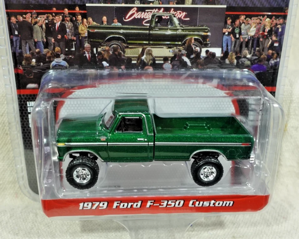 Ford F-350 1979 Greenlight Barrett Jackson personalizado 1/64 Foto 2 de 2