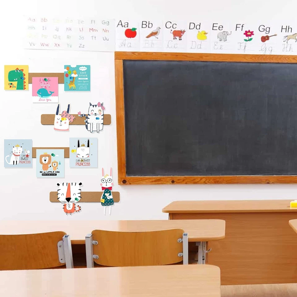 Felt Pin Board Bar Strips Bulletin Board for Bedrooms Offices Home Wall Decor... - Image 3 of 4