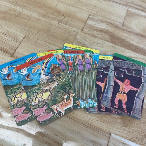 Vintage Old Testament Bible Stories Picture Card Game - Picture 6 of 14