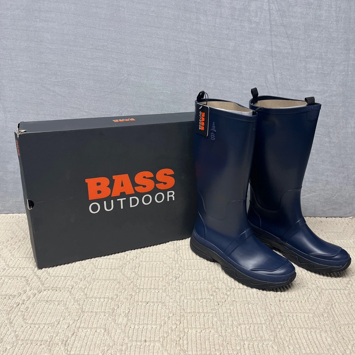 Bass Outdoor Field Rain Boot Men’s Waterproof Blue New NIB Men main image 3
