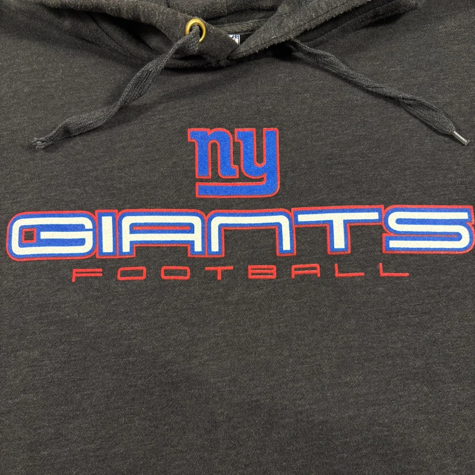 Sudadera con Capucha Vintage New York Giants Hombres XL Negra Equipo Ropa Fútbol NFL Forrada Logo Foto 2 de 4