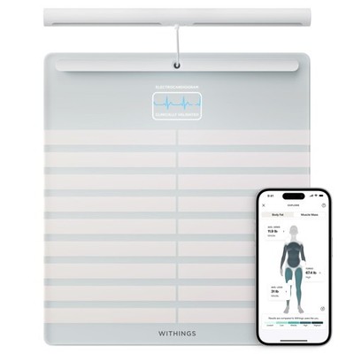 WITHINGS Body Scan Smart Scale with Segmental Body Composition Analysis White